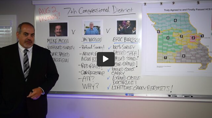 Must Watch: Eric Burlison v Jay Wasson on Your Gun Rights!