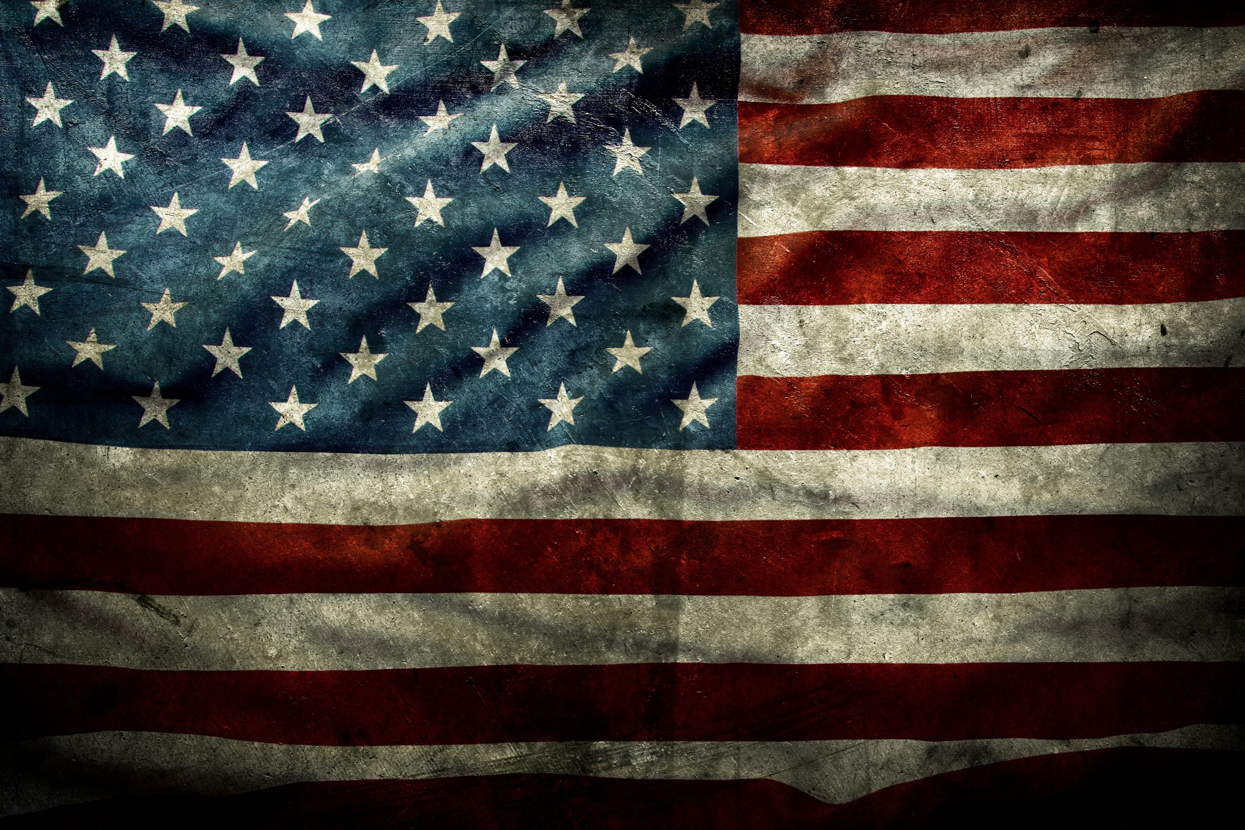 Closeup,Of,Grunge,American,Flag