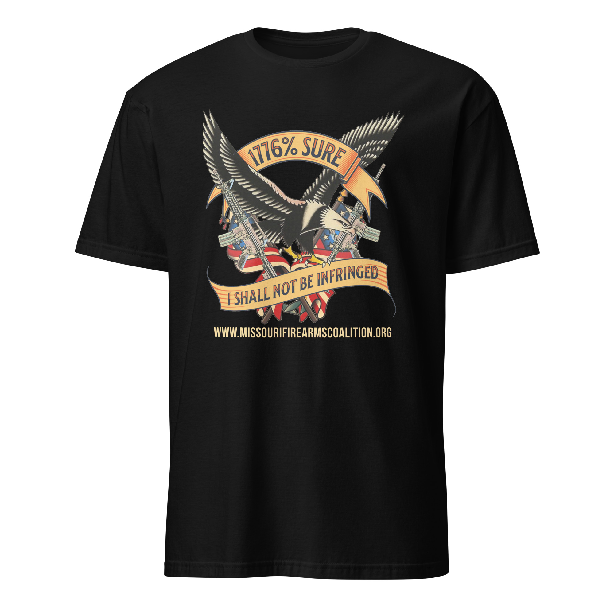Supersoft – Short-Sleeve – Unisex – Gold Text -“I’m 1776% Sure” - Image 2