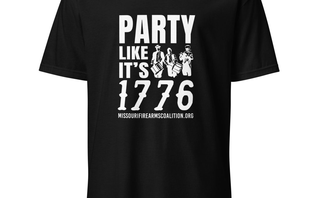 Supersoft – Short Sleeve – White Text – “Party Like It’s 1776”