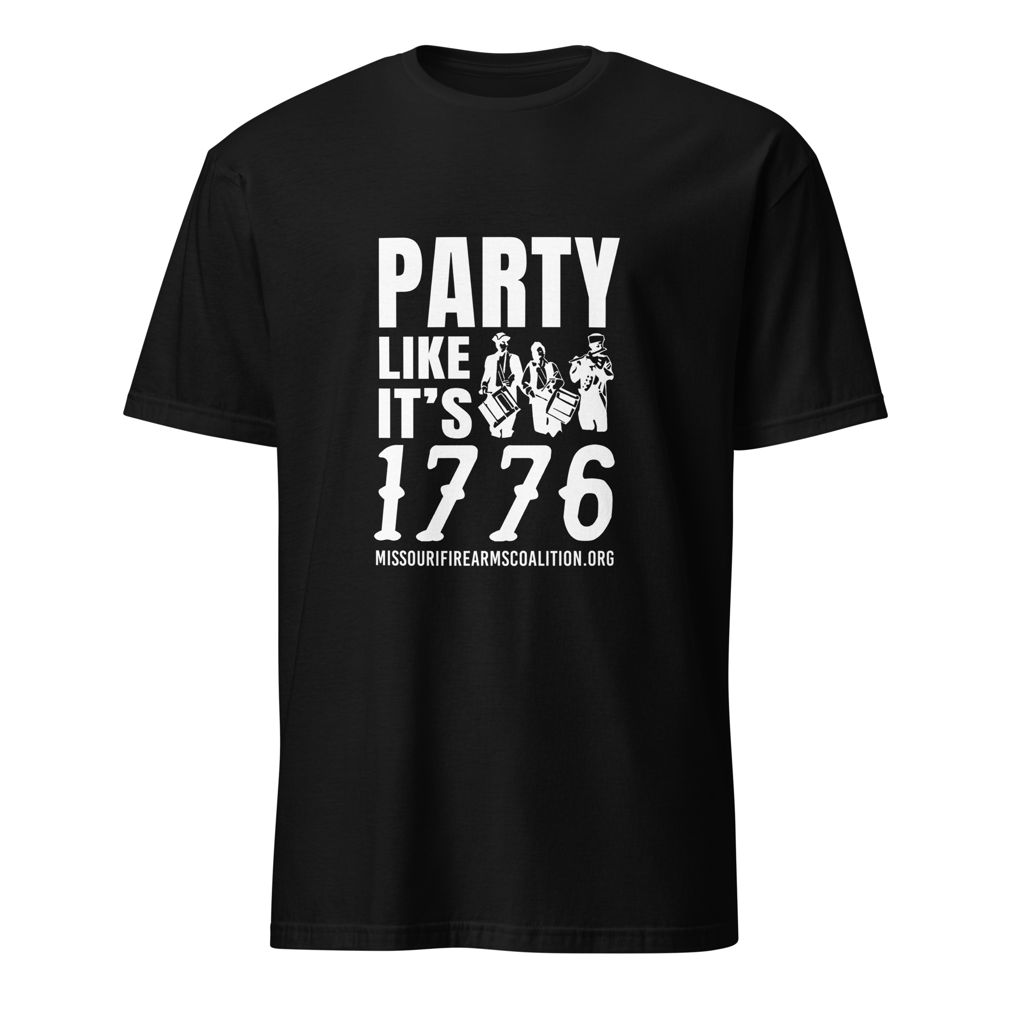Supersoft - Short Sleeve - White Text - "Party Like It's 1776"