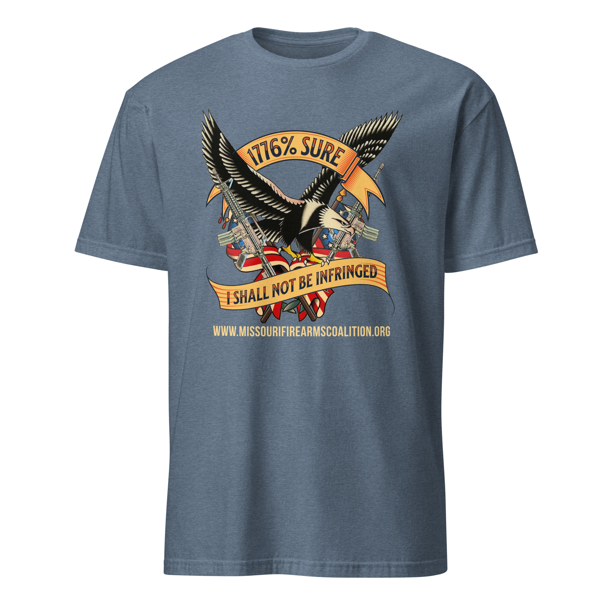 Supersoft – Short-Sleeve – Unisex – Gold Text -“I’m 1776% Sure” - Image 6