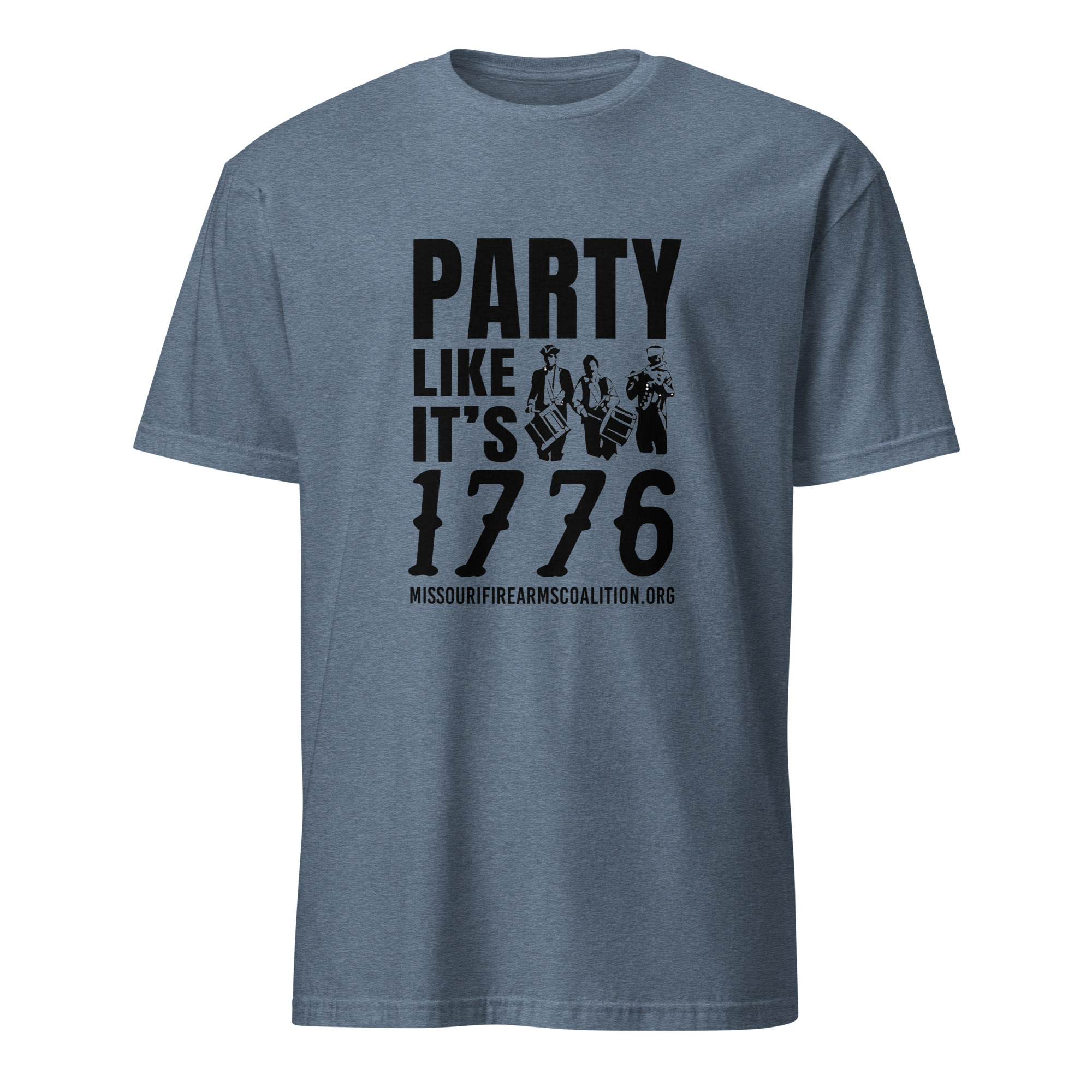 Supersoft – Short-Sleeve- Unisex – Dark Text – “Party Like It’s 1776”