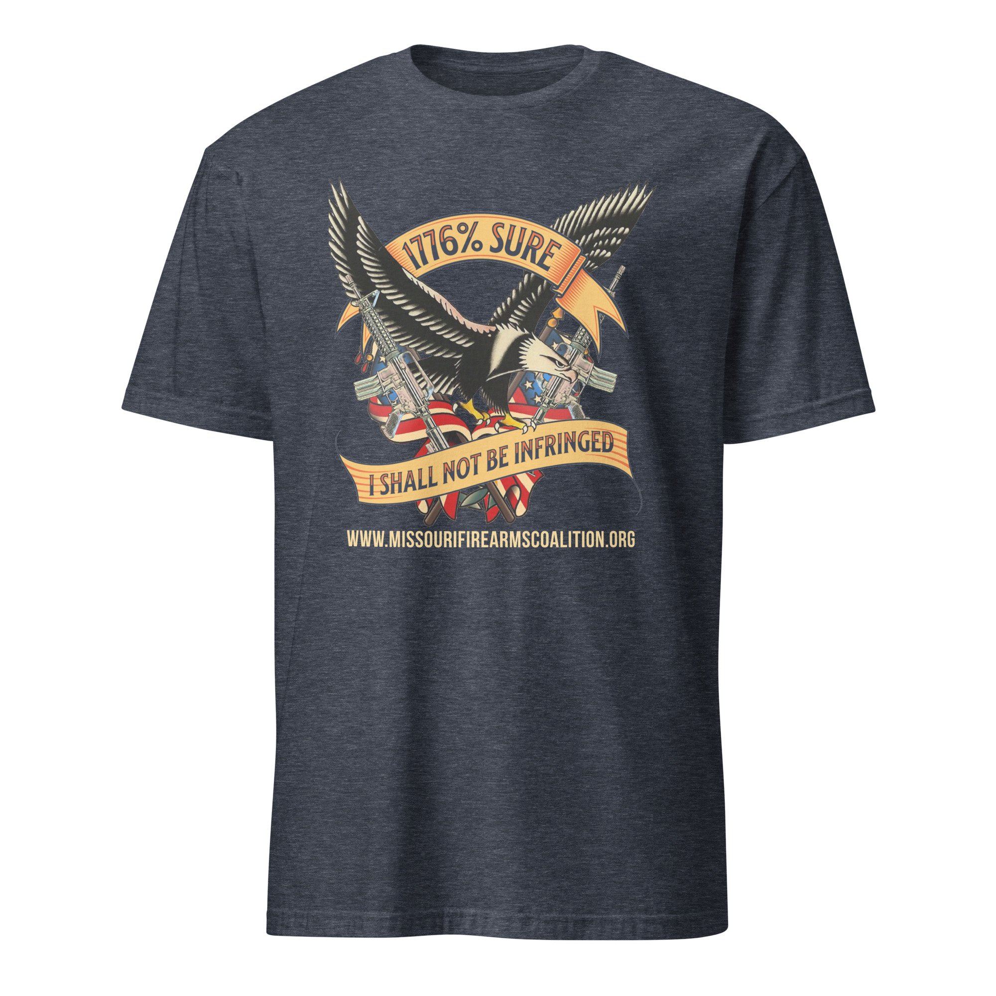 Supersoft – Short-Sleeve – Unisex – Gold Text -“I’m 1776% Sure”