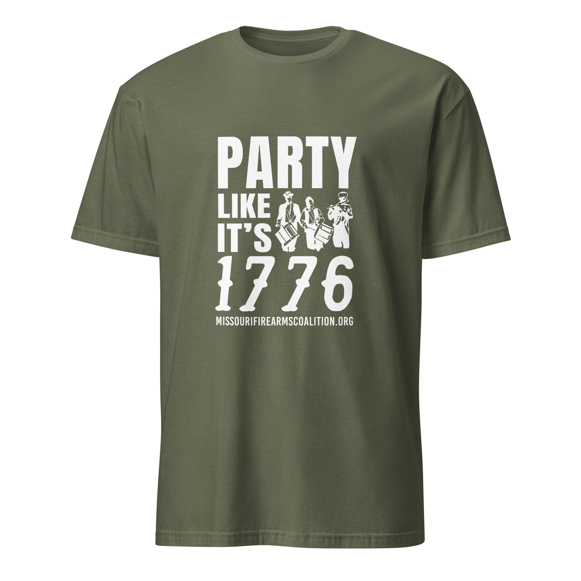 Supersoft - Short Sleeve - White Text - "Party Like It's 1776" - Image 4