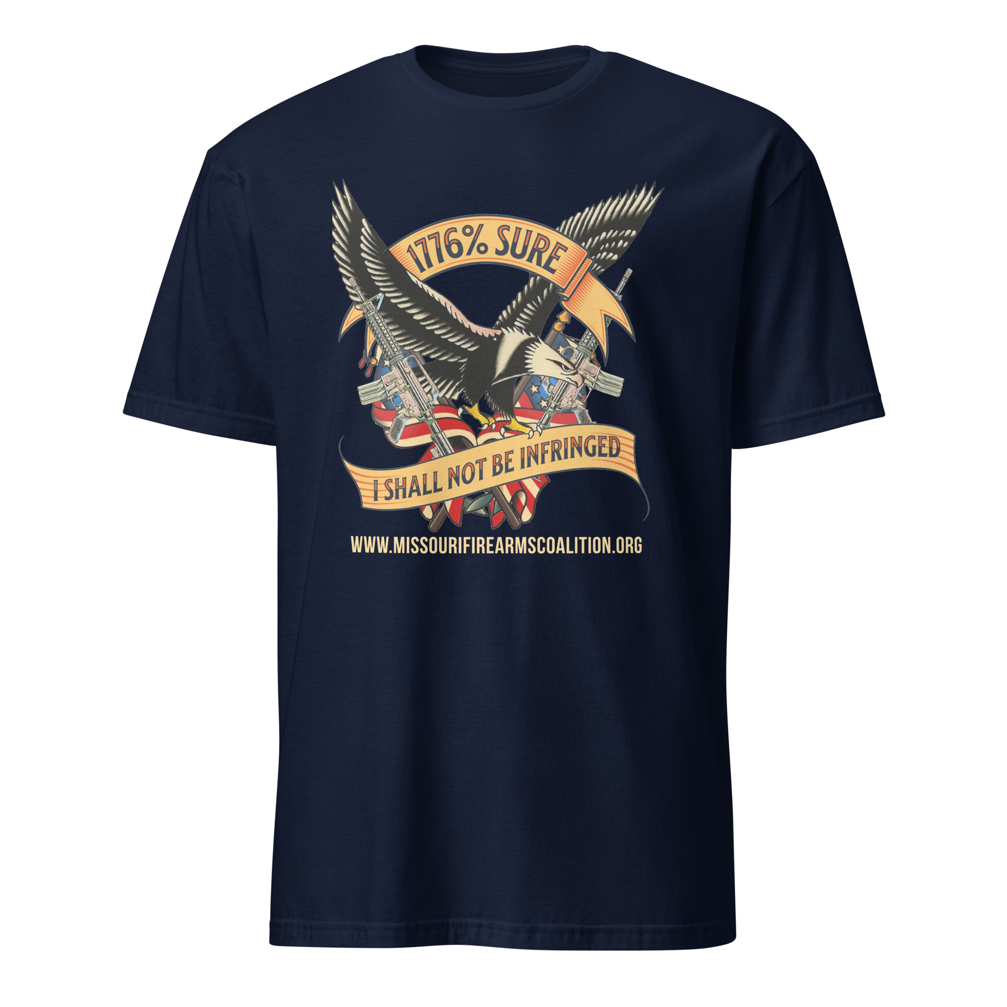Supersoft – Short-Sleeve – Unisex – Gold Text -“I’m 1776% Sure” - Image 3