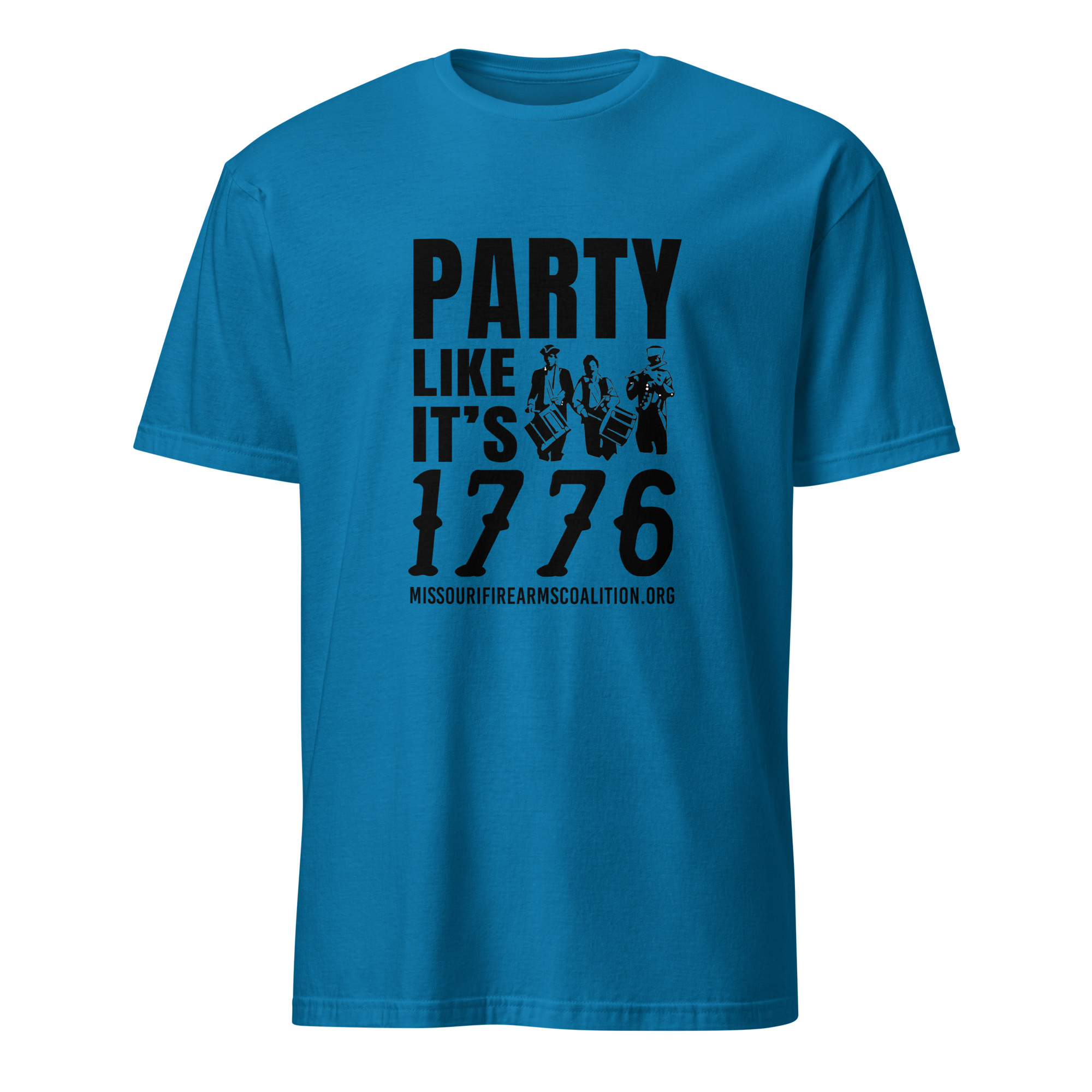Supersoft – Short-Sleeve- Unisex – Dark Text – “Party Like It’s 1776” - Image 2