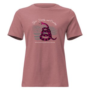 Supersoft - Short Sleeve - Women's - White Text - God, Family and Country