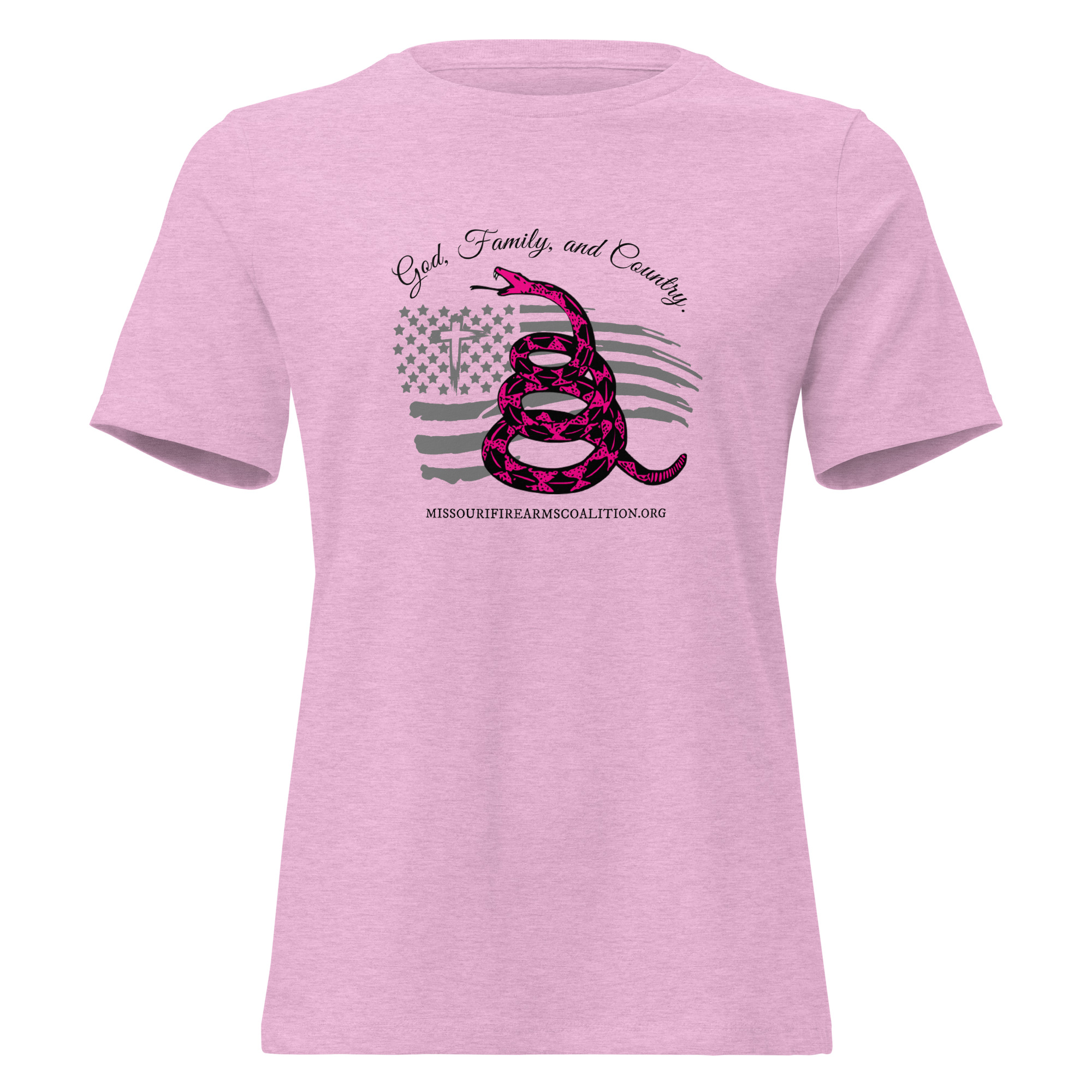 Supersoft – Short Sleeve – Women’s – Black Text – God, Family and Country - Image 6