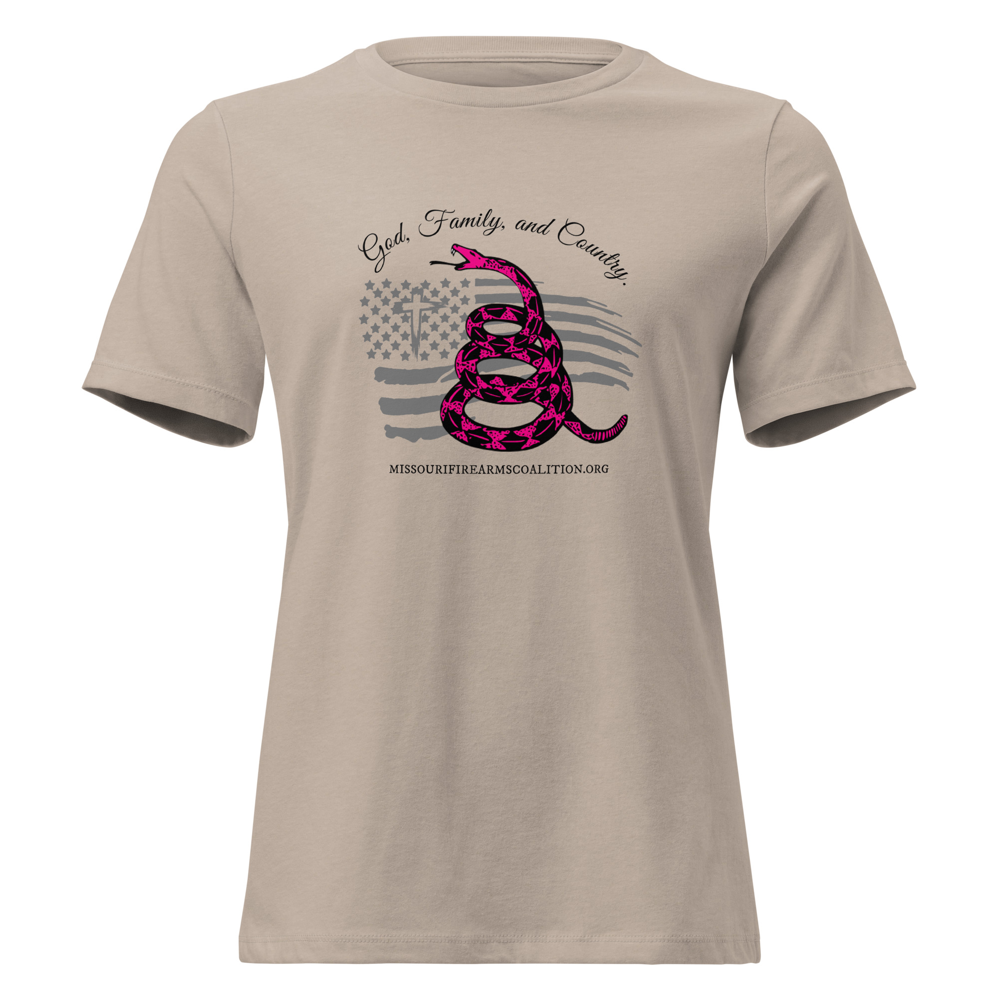 Supersoft – Short Sleeve – Women’s – Black Text – God, Family and Country - Image 5