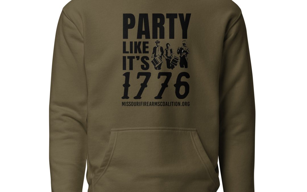 Soft – Party Like It’s 1776 – Black Text – Unisex – Hoodie