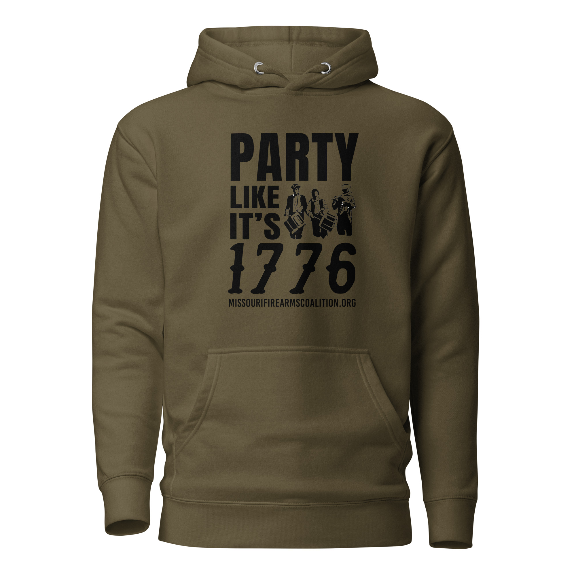 Soft – Party Like It’s 1776 – Black Text – Unisex – Hoodie