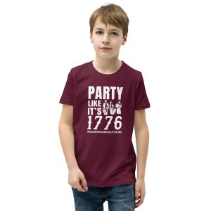 Kids - Party Like It's 1776 - Youth Short Sleeve T-Shirt